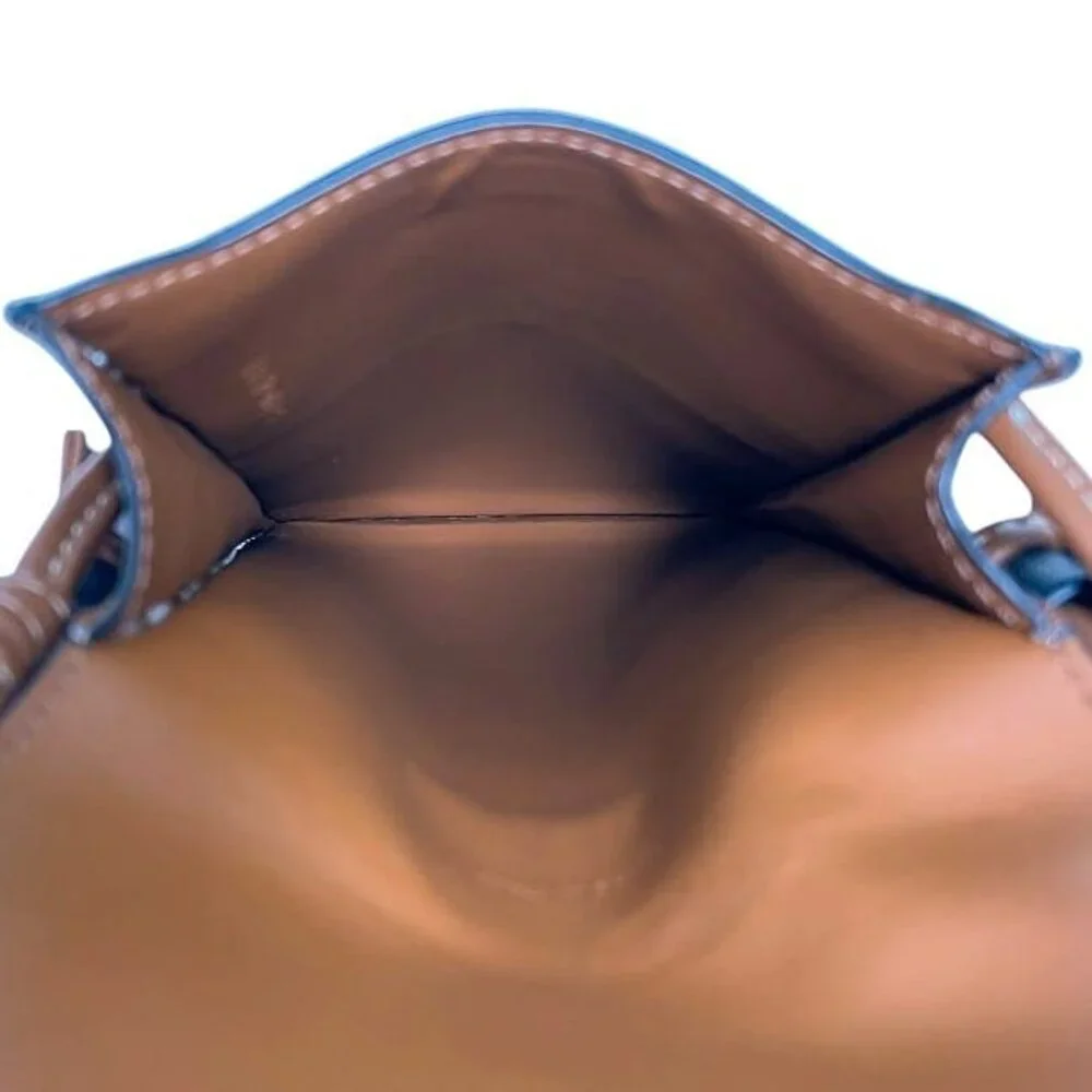 Celine Shoulder Bag Fon Shoulder Black Brown Triomphe - Picture 9 of 10